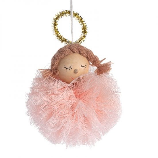 Κρεμααστό Αγγελάκι με Pom Pom 17953/88 (16cm)