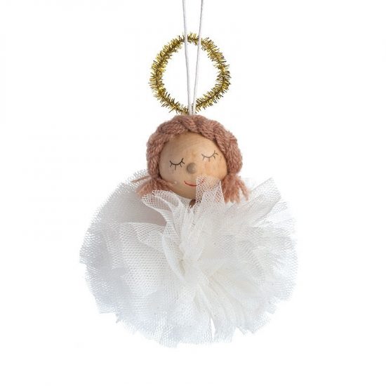 Κρεμααστό Αγγελάκι με Pom Pom 17953/01 (16cm)
