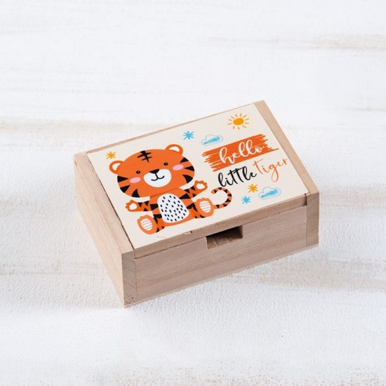 Ξύλινο Κουτί Τίγρης ΛΝ965 (10,5x7x4cm)