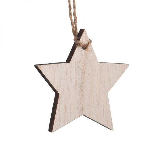 Ξύλινο Κρεμαστό Αστέρι 17132-Φ (0,8x10cm)
