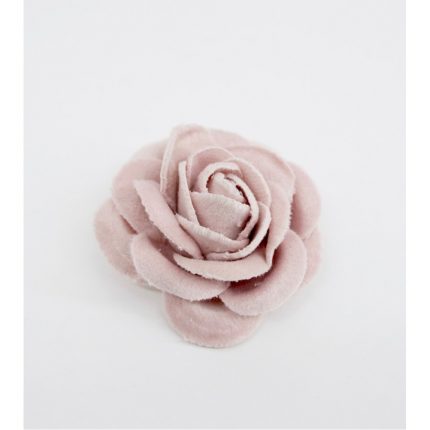 Ροζ Λουλουδάκι Βελούδινο 5cm Συσκευασία 4τμχ | Λ15Ρ