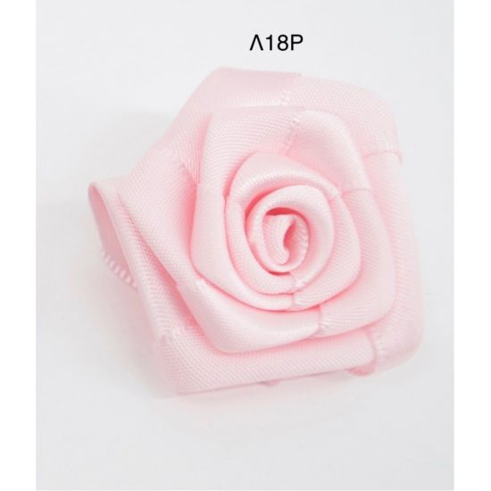 Ροζ Λουλούδι Πλακέ Σατέν 4cm Συσκευασία 50τμχ | Λ18Ρ