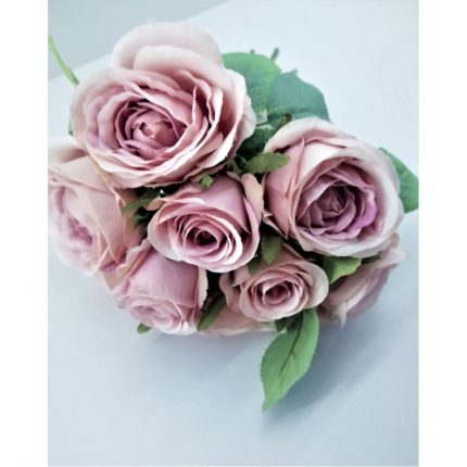 Old Pink Τριαντάφυλλα σε Μπουκέτο 9τμχ | 4 εως 7cm | Λ36