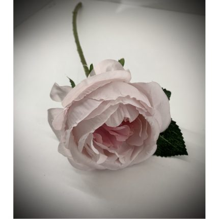 Ροζ Τριαντάφυλλο με Κοτσάνι και Φύλλο | 8,5χ30cm | Λ42