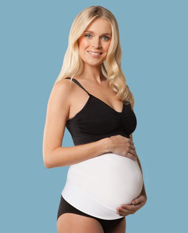 Ρυθμιζόμενη Ζώνη Υποστήριξης Εγκυμοσύνης με Velcro Λευκό - Carriwell
