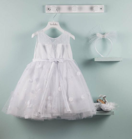 Βαπτιστικό φορεματάκι για κορίτσι Louiza 9560, Bambolino