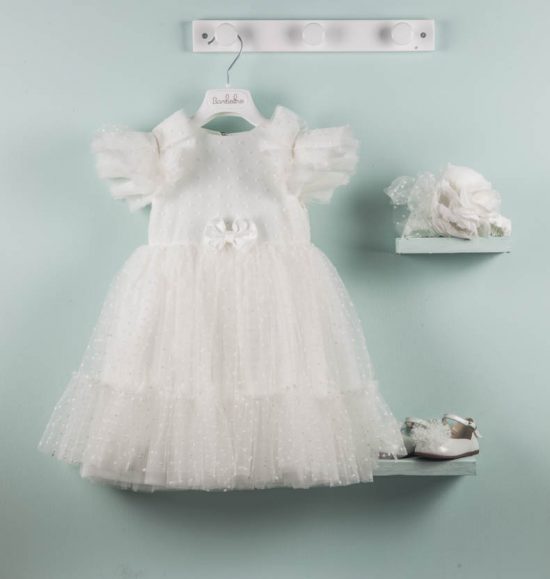 Βαπτιστικό φορεματάκι για κορίτσι Melani 9534, Bambolino