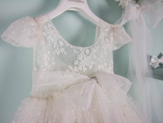 Βαπτιστικό φορεματάκι για κορίτσι Ιβουάρ Melissa 9518, Bambolino