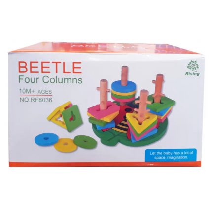 Ξύλινη Πασχαλίτσα με Σχήματα 10m+ 008.8036A-RF, Zita Toys