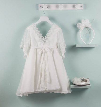 Βαπτιστικό φορεματάκι για κορίτσι Ιβουάρ Paulina 9528, Bambolino