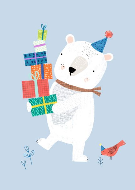 Ευχετήρια Κάρτα Polar Bear - Petit Monkey