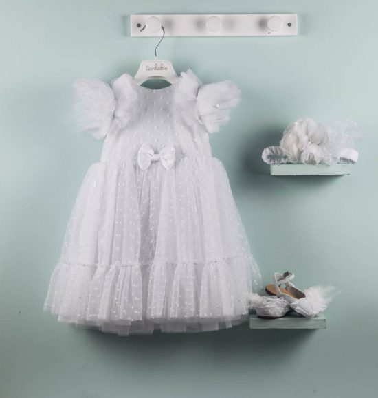 Βαπτιστικό φορεματάκι για κορίτσι Regina 9543, Bambolino