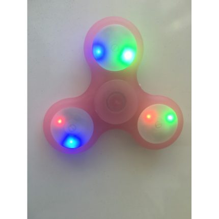 Spinner Παιχνίδι Ροζ με Led Φωτάκια (σε κουτάκι)