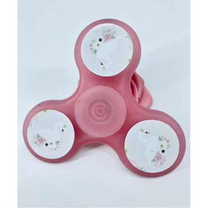 Spinner Ροζ με Κύκνο ( 7cm ) | ΣΑ34