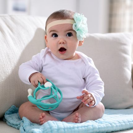 3D Σαλιγκάρι Μασητικό-Κουδουνίστρα Σιέλ 3m+ - Baby to Love