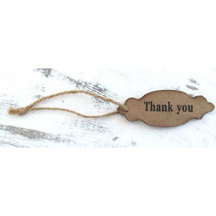 Ξύλινο Ταμπελάκι με Ευχή 'Thank You' (10τμχ) | ΤΡ13