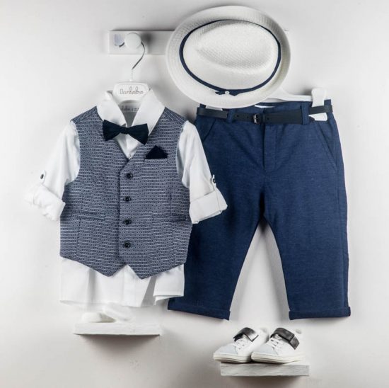 Βαπτιστικό κοστουμάκι για αγόρι Tristan Μπλε 9790, Bambolino