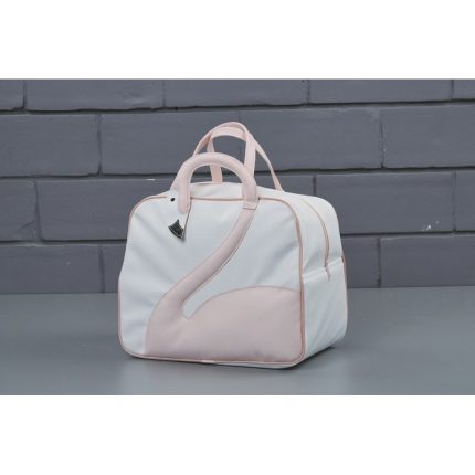 Τσάντα Βάπτισης Nuova Vita, Δερμάτινη, Λευκή με Ροζ, Flamingo - 701