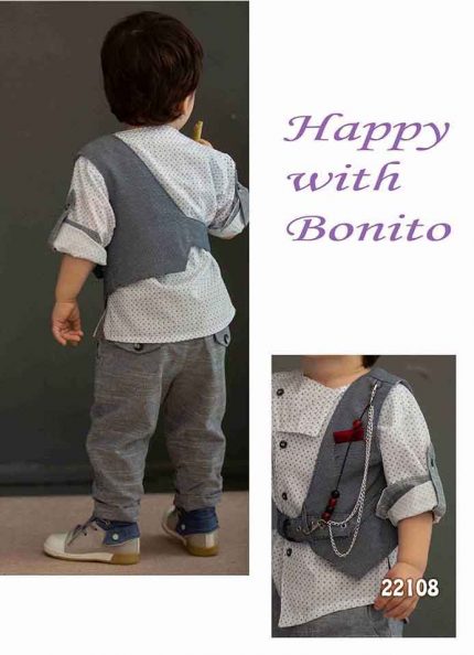 Βαπτιστικό κοστουμάκι για αγόρι 21108, Bonito