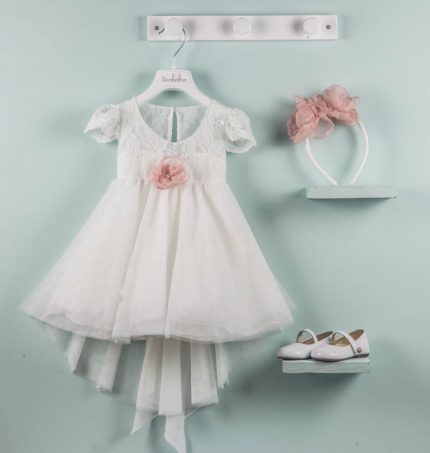 Βαπτιστικό φορεματάκι για κορίτσι Λευκό Vivian 9503, Bambolino