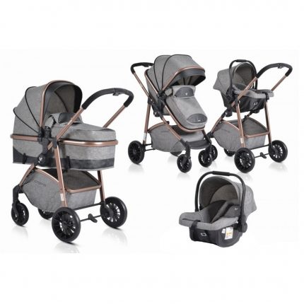 Canagroo Πολυκαρότσι 3 σε 1 Milan Grey 3800146235680