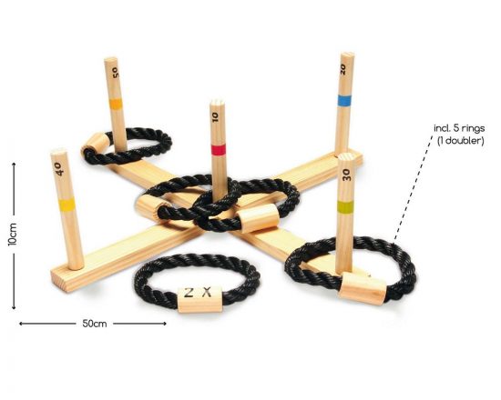 Ξύλινο Παιχνίδι Σκοποβολής Με Κρίκους  Ring Toss - BS Toys