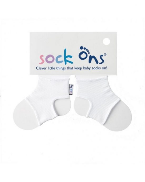 Για να μην βγάζει τις κάλτσες του (12-18 μηνών) Λευκό - Sock Ons