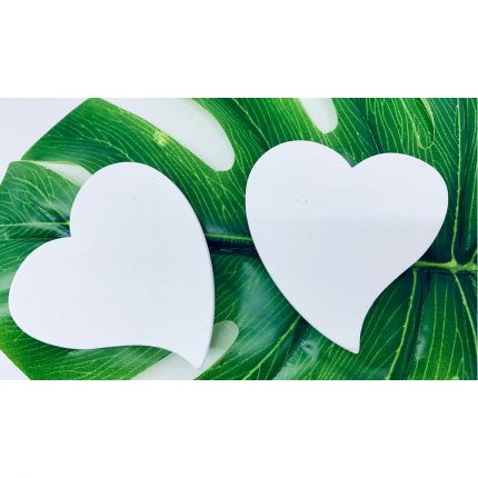Ξύλινες Καρδιές Λευκές 7 cm συσκευασία 50τμχ | ΞΚ12