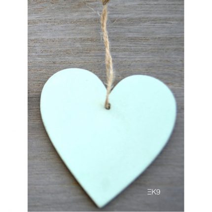 Μέντα Ξύλινη Καρδιά με Σχοινί (50τμχ) | ΞΚ9