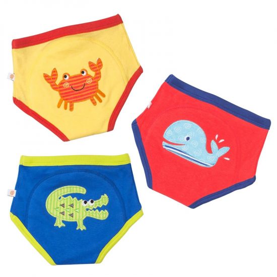 Εκπαιδευτικά Βρακάκια – Ocean Friends 3τμχ - Zoocchini