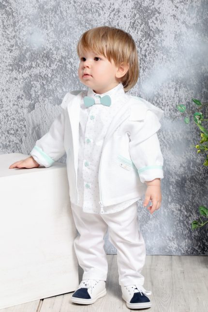Βαπτιστικό κοστουμάκι για αγόρι Α4370Λ, Mi Chiamo