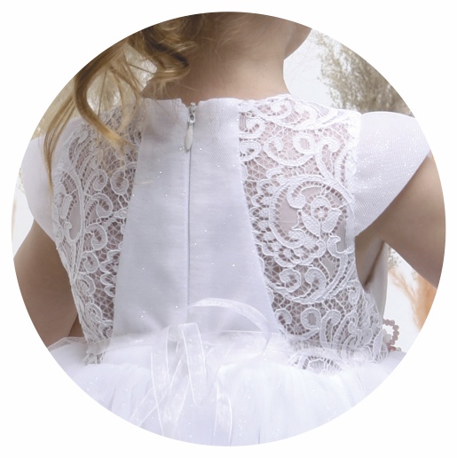 Βαπτιστικό φορεματάκι για κορίτσι Λευκό Κ4500Φ-Λ, Mi Chiamo