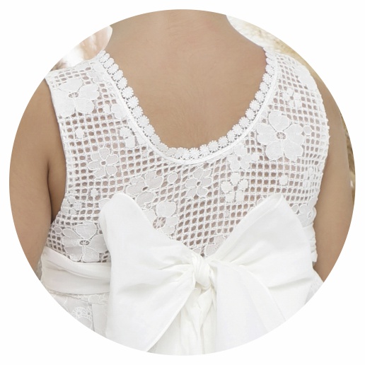 Βαπτιστικό φορεματάκι για κορίτσι Λευκό Κ4501Φ, Mi Chiamo