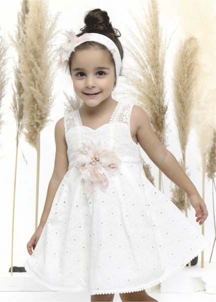Βαπτιστικό φορεματάκι για κορίτσι Λευκό Κ4501Φ, Mi Chiamo