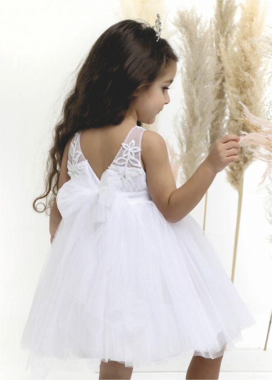 Βαπτιστικό φορεματάκι για κορίτσι Λευκό Κ4503Φ-Λ, Mi Chiamo