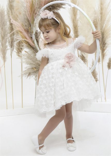Βαπτιστικό φορεματάκι για κορίτσι Λευκό Κ4510Φ, Mi Chiamo