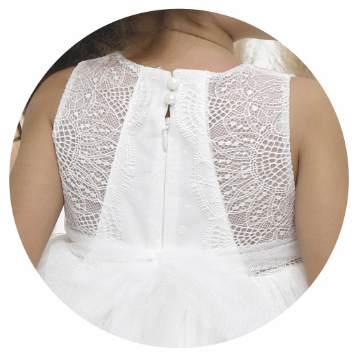 Βαπτιστικό φορεματάκι για κορίτσι Λευκό Κ4520Φ, Mi Chiamo