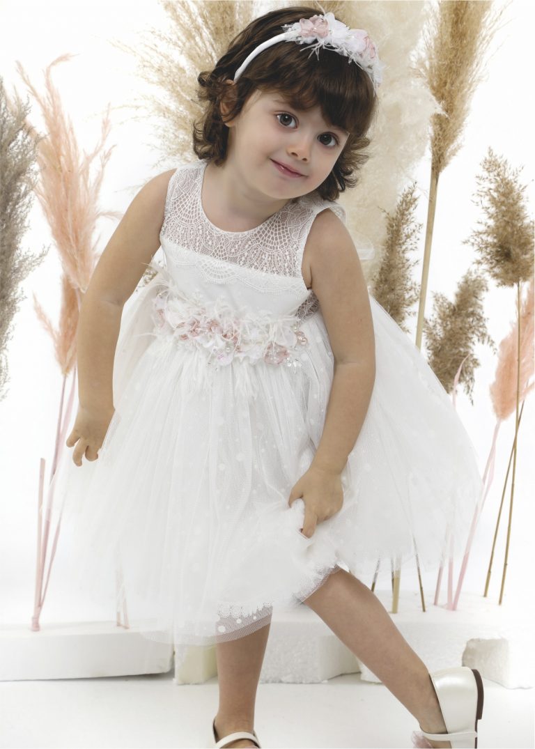 Βαπτιστικό φορεματάκι για κορίτσι Λευκό Κ4520Φ, Mi Chiamo