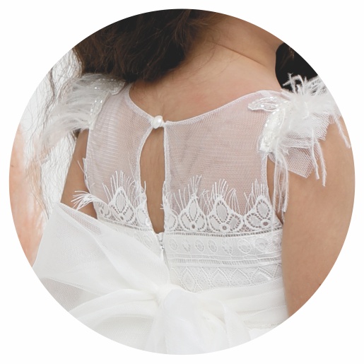 Βαπτιστικό φορεματάκι για κορίτσι Λευκό Κ4521Φ, Mi Chiamo