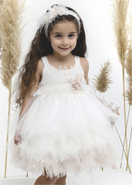 Βαπτιστικό φορεματάκι για κορίτσι Λευκό Κ4522Φ, Mi Chiamo