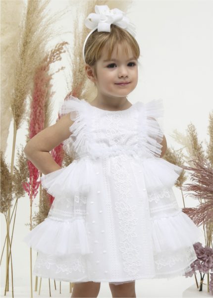 Βαπτιστικό φορεματάκι για κορίτσι Λευκό Κ4523Φ, Mi Chiamo