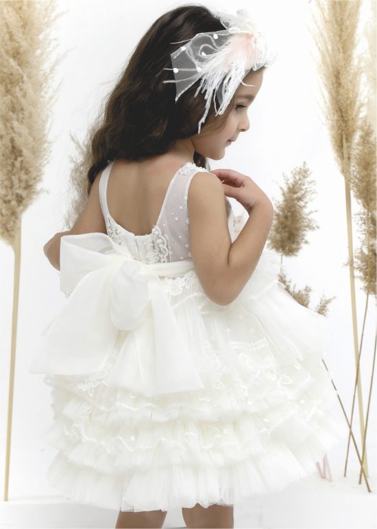 Βαπτιστικό φορεματάκι για κορίτσι Λευκό Κ4524Φ, Mi Chiamo