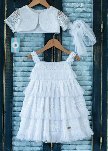 Βαπτιστικό φορεματάκι για κορίτσι Κ100 mak baby