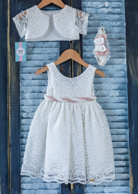 Βαπτιστικό φορεματάκι για κορίτσι Κ66Ε mak baby