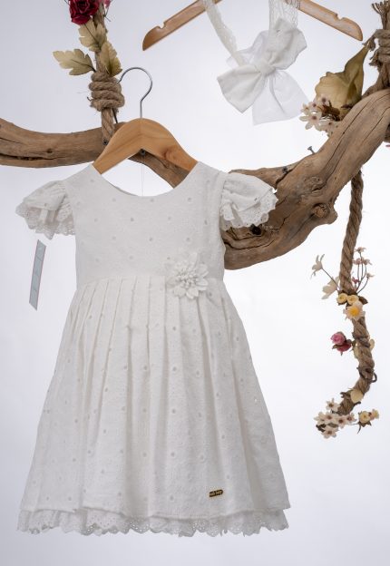 Βαπτιστικό φορεματάκι για κορίτσι Λευκό Κ99 Mak Baby