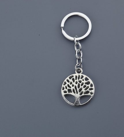 Μπρελόκ Δέντρο Ζωής Ασημί για Μπομπονιέρα 3cm NU1532