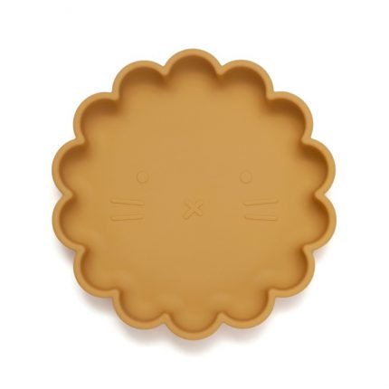 Πιάτο Σιλικόνης Lion Ochre - Petit Monkey