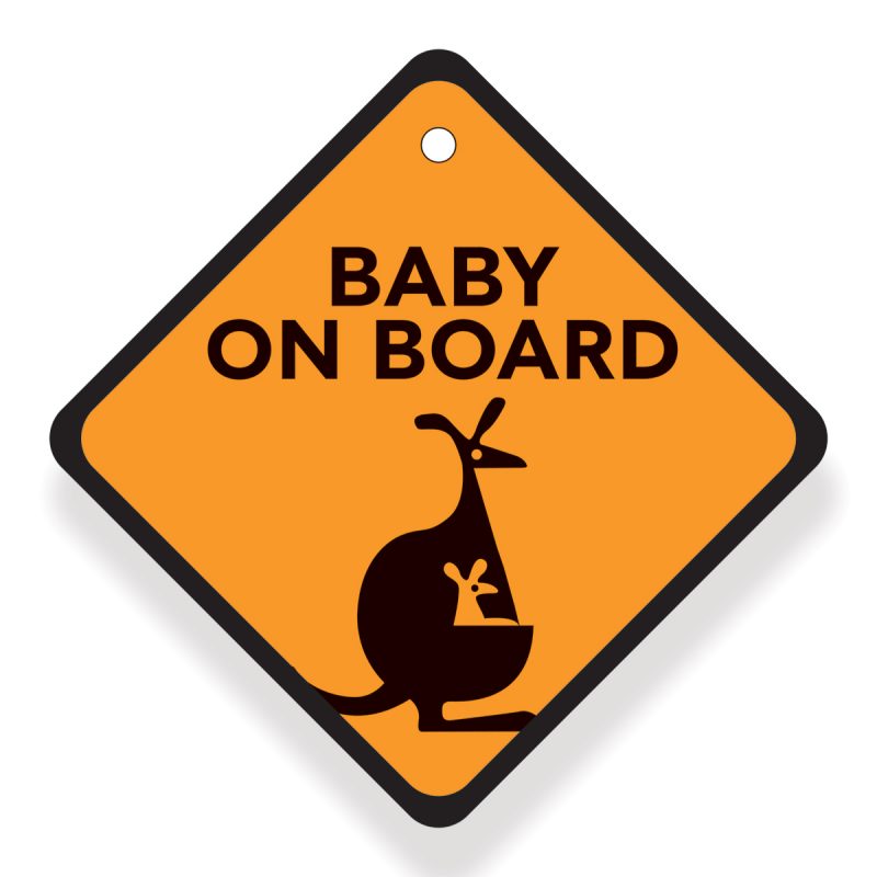 Cartoon Baby on Board Babywise La Vie en Rose