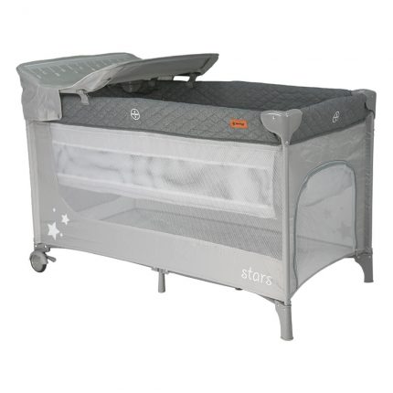 Παρκοκρέβατο Comfort Stars με δεύτερο όροφο και αλλαξιέρα 885-188, Bebe Stars