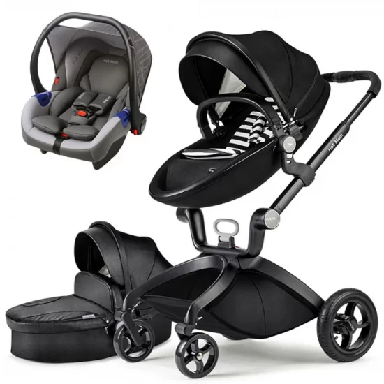 Πολυκαρότσι Μωρού 3 σε 1 Hot Mom K-118 Μαύρο (6 Άτοκες Δόσεις)